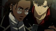 Axel and Doug as seen in the Lazarus anime (Image credit: Studio Mappa)